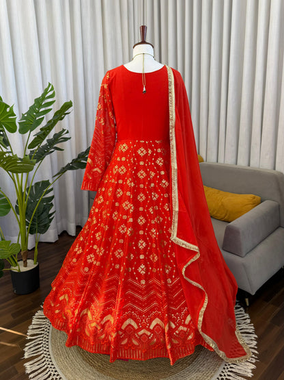 Designer Plazoo with Gown Set – Elegant Ethnic Wear