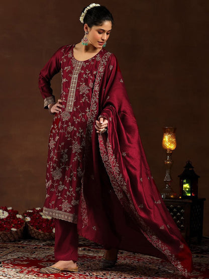 WOMEN'S PURE VICHITRA SILK KURTA SET'S