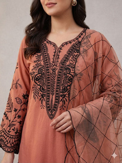 BEAUTIFUL SEQUENCE EMBROIDERED TOP , PLAZZO WITH DUPATTA