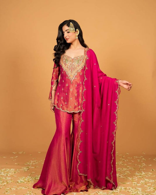 WOMEN'S PURE FRENDY SILK SARARA SET'S