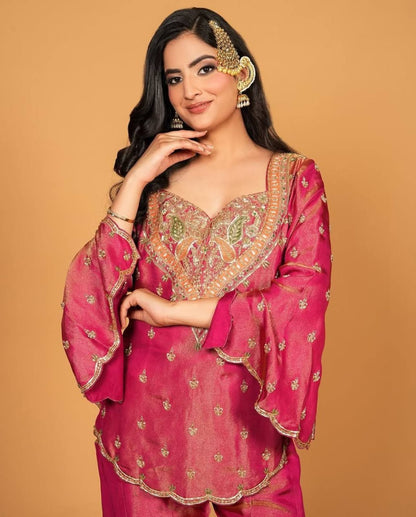 WOMEN'S PURE FRENDY SILK SARARA SET'S