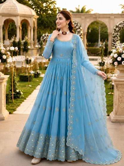 New Designer Party Gown Pent &amp; Dupatta Set