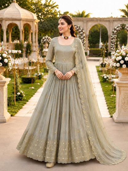 New Designer Party Gown Pent &amp; Dupatta Set