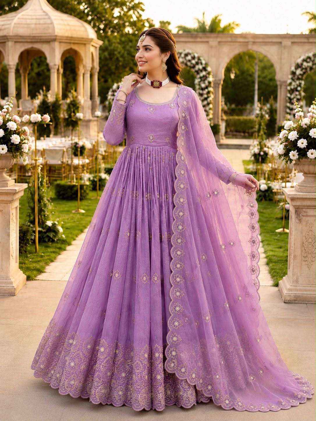 New Designer Party Gown Pent &amp; Dupatta Set