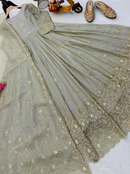New Designer Party Gown Pent &amp; Dupatta Set