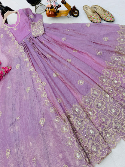 New Designer Party Gown Pent &amp; Dupatta Set
