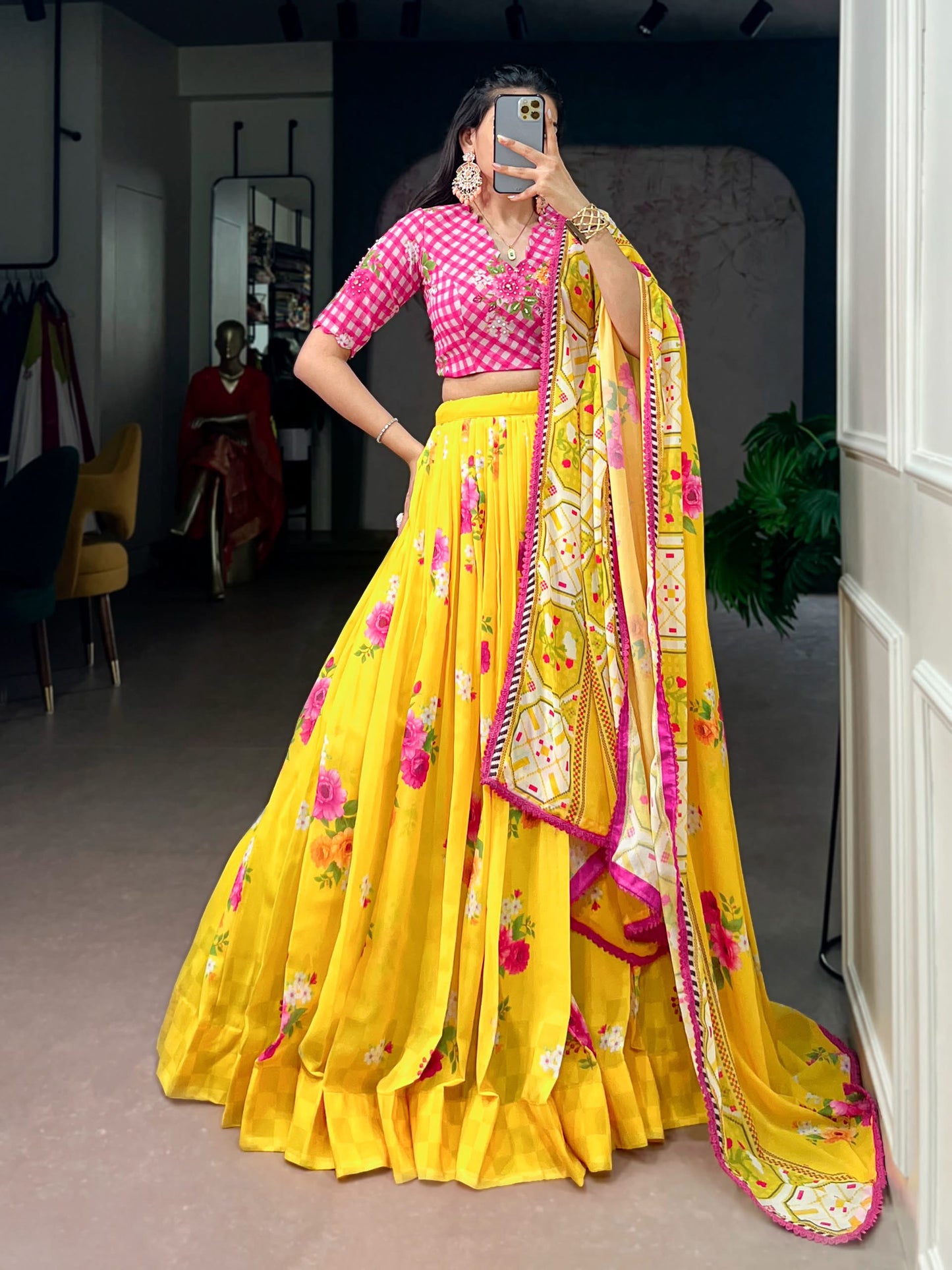Floral Lehenga Set