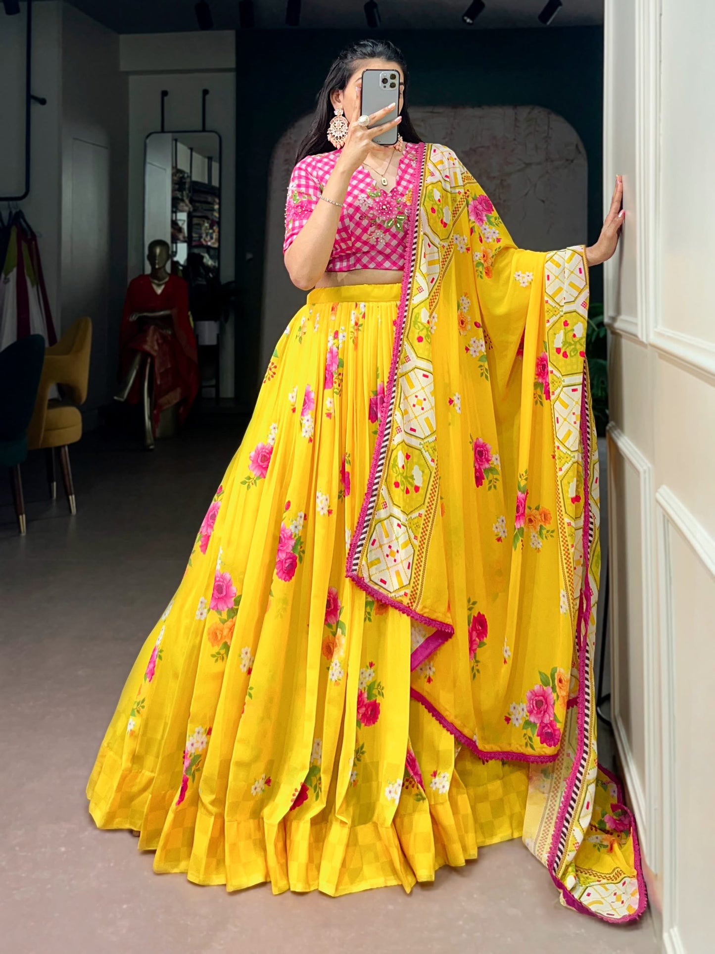 Floral Lehenga Set