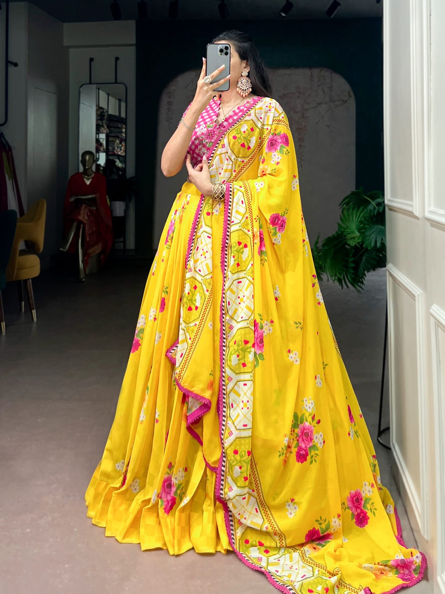 Floral Lehenga Set