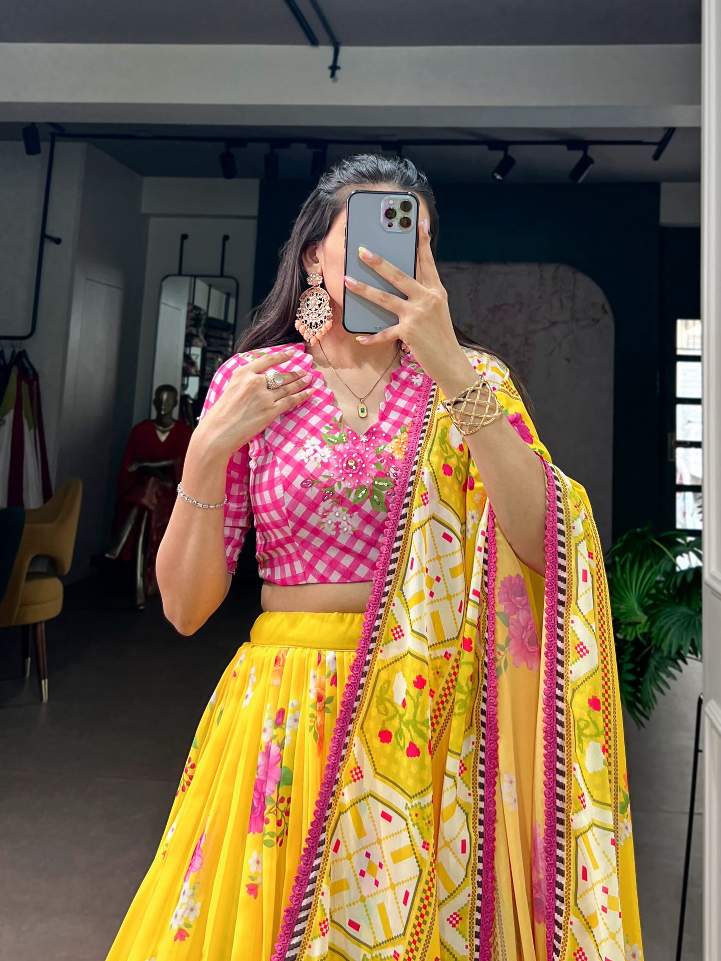 Floral Lehenga Set