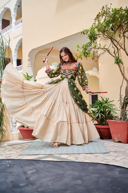 Launching Navratri Special Gamathi Work Lehenga choli