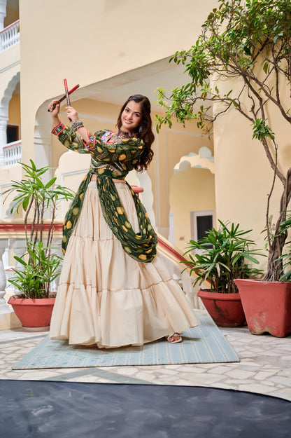 Launching Navratri Special Gamathi Work Lehenga choli