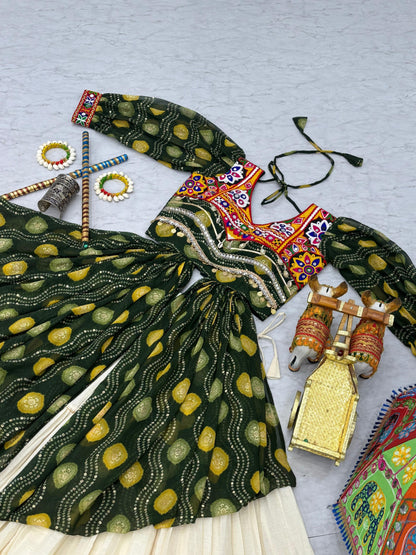Launching Navratri Special Gamathi Work Lehenga choli