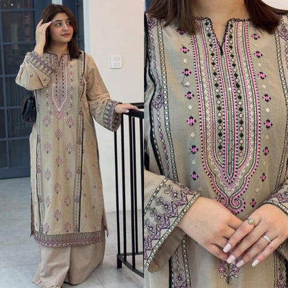 Đěsigner Party Wear Look Heavy Faux Georgette Top Plazzo &amp; Dupatta Set