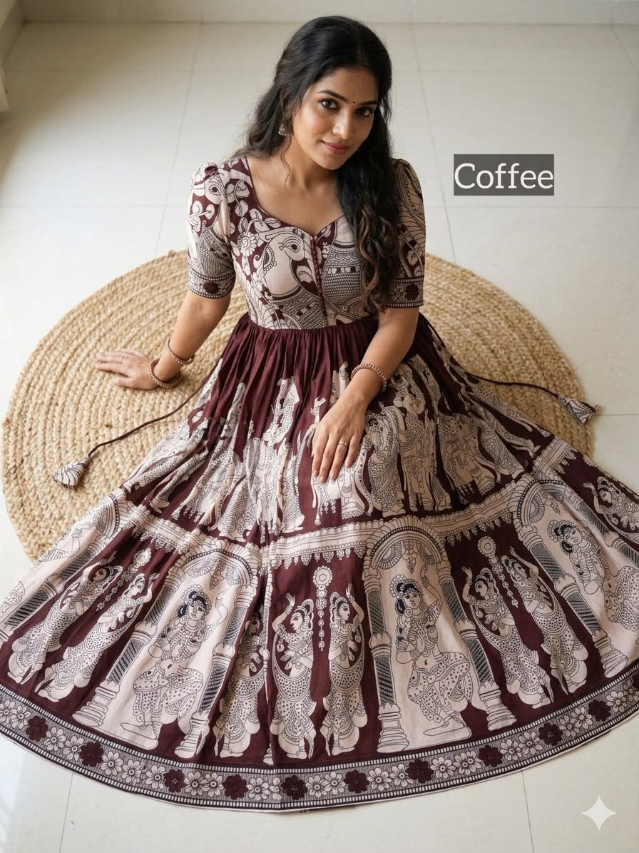 &nbsp;Launching summer friendly kalamkari frocks