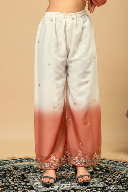 3 PIECES KURTI, PLAZZO & DUPATTA