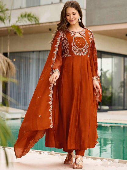 Anarkali Designers kurti Pent Set